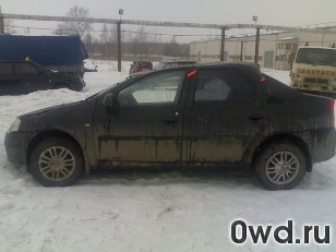 Битый автомобиль Renault Logan